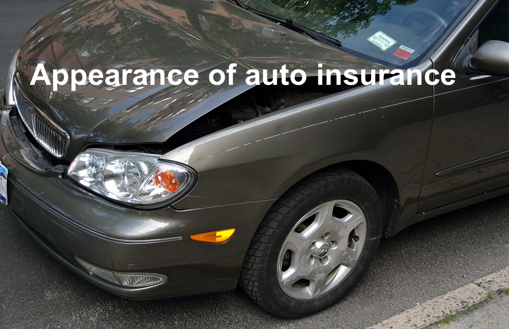 Appearance of auto insurance